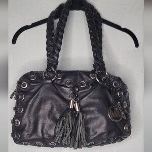 Michael Kors Black Leather Women's Bag With Duster